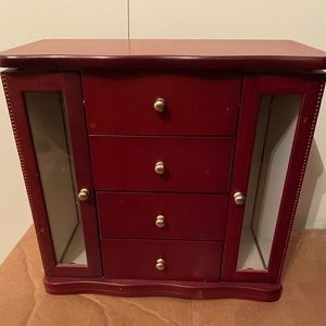 Cherry Wood Jewelry Organizer